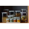 Банка для хранения прямоугольная Vacuum Glass, 1,25 л, светло-серая, Smart Solutions, изображение 5