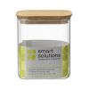 Банка для хранения прямоугольная Glass Acacia, 950 мл, Smart Solutions, изображение 7