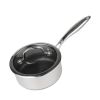 Сотейник с крышкой 2.7 л, 20/18,5*9 см, серия New Kitchen, трехслойная сталь, P.L. Proff Cuisine, изображение 6