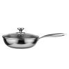 Сковорода-Вок с крышкой 3.3 л, 26/15*8 см, серия New Kitchen, трехслойная сталь, P.L. Proff Cuisine, изображение 5