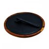 Блюдо чугунное на деревянной подставке, 29 см, LAVA, изображение 2