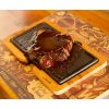 Блюдо чугунное прямоугольное на деревянной подставке, 12*25 см, LAVA, изображение 3