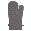 Прихватка-варежка из хлопка серого цвета из коллекции Essential, 33х17,5 см, Tkano