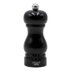 Мельница для соли h 13 см, бук лакированный, цвет черный, серия SORRENTO, Bisetti
