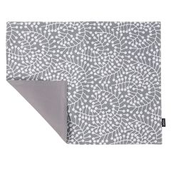 Салфетка двухсторонняя под приборы серая с принтом Спелая Смородина из коллекции Scandinavian touch, 35х45 см, Tkano