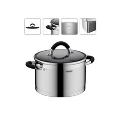 Кастрюля со стеклянной крышкой, 20 см/3,2 л, NADOBA, серия OLINA