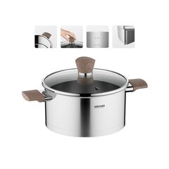 Кастрюля со стеклянной крышкой, 20 см/3.2 л, NADOBA, серия LUDVA