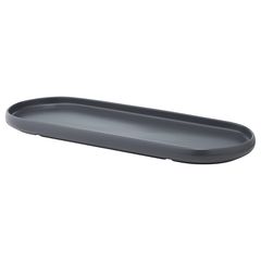 Овальное блюдо темно-серого цвета из коллекции Essential, Tkano