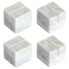 Набор держателей для именных карт Marm, белый мрамор, 4 шт., Liberty Jones