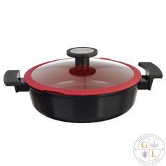 Жаровня со стеклянной крышкой для индукционных плит De Chef 2,7 л, 24 см, Neoflam