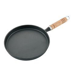 Сковорода блинная чугунная с деревянной ручкой 22 cм, P.L. Proff Cuisine