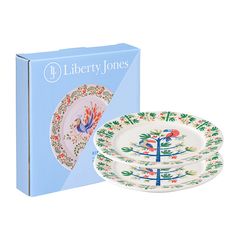 Набор тарелок Toucan из коллекции Birds of Paradise в подарочной упаковке, d 18 см, 2 шт., Liberty Jones