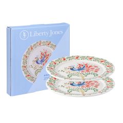 Набор тарелок Fantail Bird из коллекции Birds of Paradise в подарочной упаковке, d 21 см, 2 шт., Liberty Jones