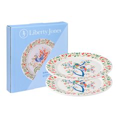 Набор тарелок Love Birds из коллекции Birds of Paradise в подарочной упаковке, d 21 см, 2 шт., Liberty Jones