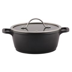 Кастрюля с крышкой индукционная с антипригарным покрытием, 20*8.5 см, P.L. Proff Cuisine