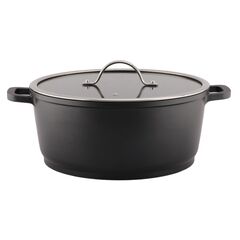 Кастрюля с крышкой индукционная с антипригарным покрытием, 28*12.5 см, P.L. Proff Cuisine