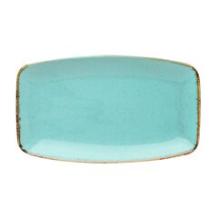 Тарелка прямоугольная 31*18 см, Seasons Бирюзовый, Porland
