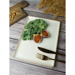 Блюдо прямоугольное 35х26 см, Seasons Бежевый, Porland