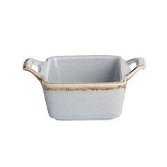 Соусник квадратный с 2-мя ручками 7х10 см h 4.2 см, Seasons Серый, Porland
