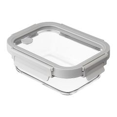 Контейнер для запекания и хранения прямоугольный с крышкой, 640 мл, светло-серый, Smart Solutions