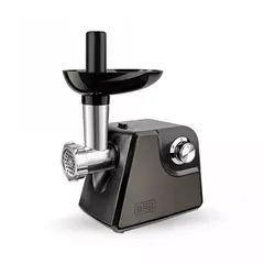Мясорубка, 1000 Вт, нержавеющая сталь, пластик, BLACK+DECKER