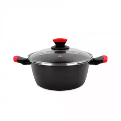Кастрюля низкая с крышкой, 24 см, сталь, стеклоэмаль, серия Kilauea, VITRINOR