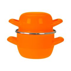 Кастрюля для мидий 2,8 л, h=17,5 см, d=18 см, цвет оранжевый, P.L. Proff Cuisine