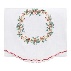 Дорожка на стол Festive wreath из коллекции New Year Essential, 45х150 см, Tkano
