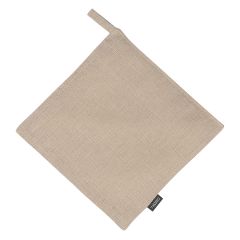 Прихватка из стираного льна бежевого цвета из коллекции Essential, 22х22 см, Tkano