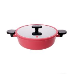 Жаровня со стеклянной крышкой для индукционных плит Ortus Magenta 2,7 л, 24 см, Neoflam