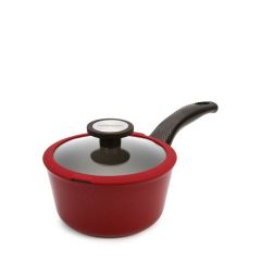 Ковш со стеклянной крышкой для индукционных плит De Chef Bordo 2л, 18 см, Neoflam