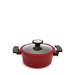 Кастрюля со стеклянной крышкой для индукционных плит De Chef Bordo 4,8 л, 24 см, Neoflam