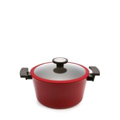 Кастрюля со стеклянной крышкой для индукционных плит De Chef Bordo 2,2 л, 20 см, Neoflam