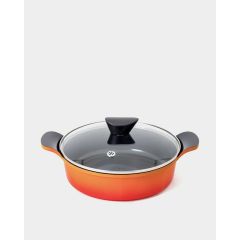 Жаровня со стеклянной крышкой для индукционных плит Orange 24 см, 2,8л, Neoflam