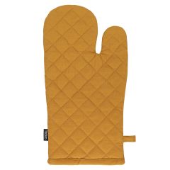 Прихватка-варежка из хлопка цвета карри из коллекции Essential, 33х17,5 см, Tkano