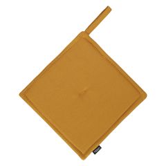 Прихватка из хлопка цвета карри из коллекции Essential, 22х22 см, Tkano
