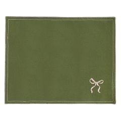 Салфетка под приборы Fancy Bows оливкового цвета из коллекции Essential, 35х45 см, Tkano