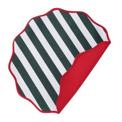 Салфетка под приборы Trendy Christmas зеленого цвета из коллекции New Year Essential, ?40 см, Tkano