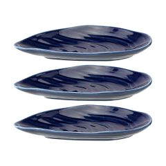 Набор для сервировки Oyster shell синего цвета из коллекции Sea treasures, Tkano