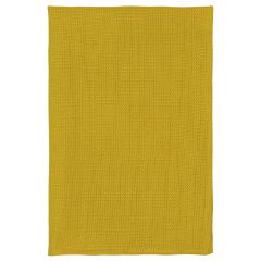 Набор из двух кухонных жаккардовых полотенец горчичного цвета из коллекции Essential, Tkano