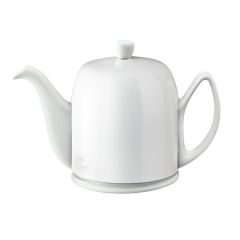 Чайник заварочный с крышкой на 6 чашек, 900 мл, SALAM White Monochrome, цвет белый, фарфор, Guy Degrenne