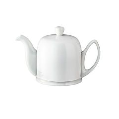 Чайник заварочный с крышкой на 4 чашки, 700 мл, SALAM White Monochrome, цвет белый, фарфор, Guy Degrenne