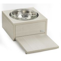 Подставка с охлаждением с выдвижной полкой 32*32*16,5 см. дерево, белый, Pintinox