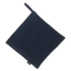 Прихватка из умягченного льна темно-синего цвета Essential, 22х22 см, Tkano
