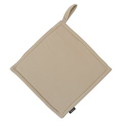 Прихватка из хлопка бежевого цвета из коллекции Essential, 22х22 см, Tkano