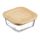 Контейнер для запекания и хранения  с крышкой из бамбука, 520 мл, Smart Solutions