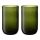 Набор стаканов Flowi, 510 мл, темно-зеленые, 2 шт., Liberty Jones