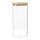Банка для хранения прямоугольная Glass Bamboo, 2 л, Smart Solutions