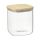 Банка для хранения квадратная Glass Bamboo, 1,5 л, Smart Solutions