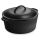 Кастрюля с крышкой 26.5 см, 4.7 л, черная, чугун, Lodge
